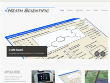 Tablet Screenshot of heathscientific.com